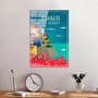 Wallity Cuadro Decorativo de Vidrio Templado Multicolor 30 x 45 cm